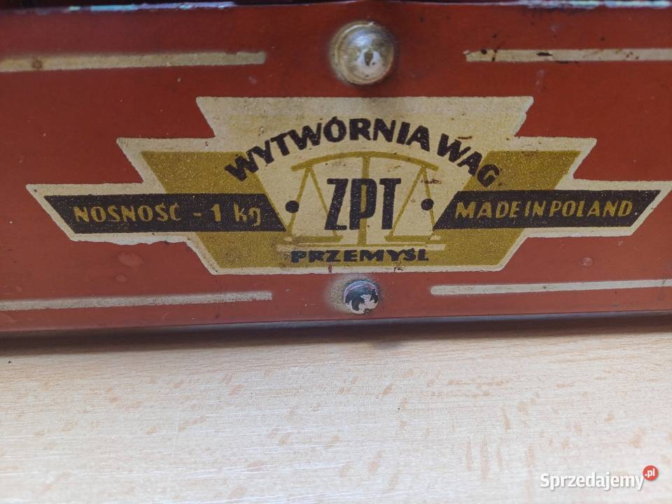 Stara waga szalkowa ZPT Przemyśl PRL 1975r Kraków