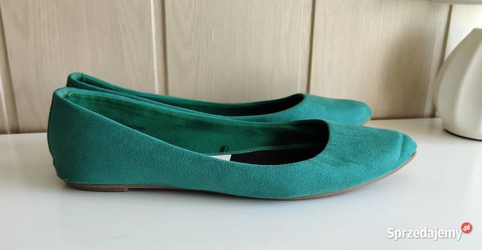 Płaskie buty Reserved 39 zielone baleriny Szczecin