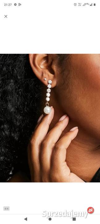 Bogato zdobione kolczyki ślubne z Londynu NOWE Kraków sprzedam