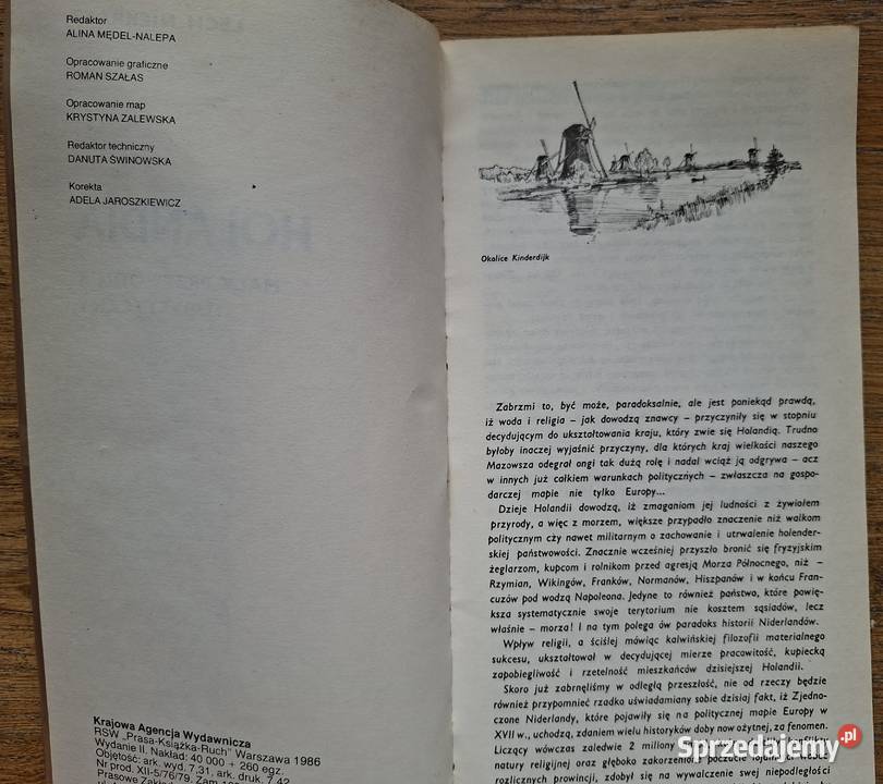 Holandia mały przewodnik turystyczny KAW małopolskie Kraków sprzedam