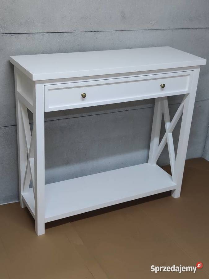 Konsola drewniana biała 100cm łódzkie Zduńska Wola