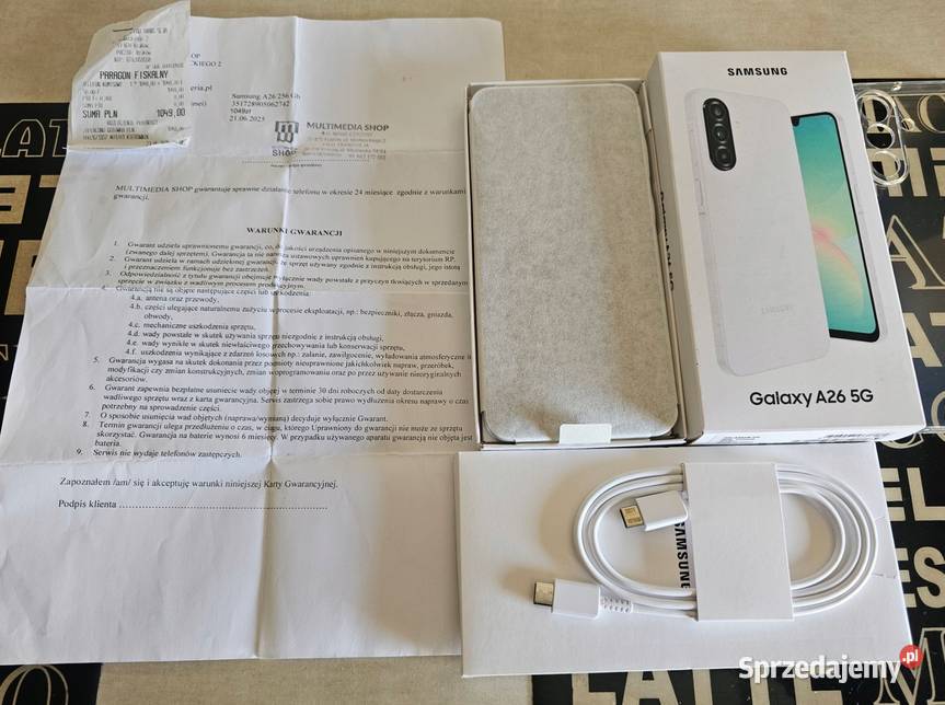 NOwy SAMSUNG A26 5G 8256 NOWY BIALY Kielce