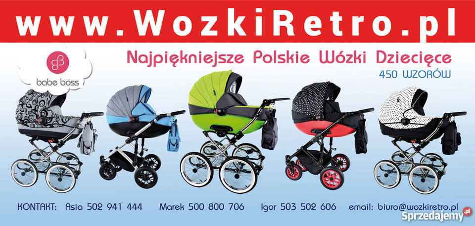 Wózek dziecięcy 3w1 Retro Babe Boss wózki Będzin