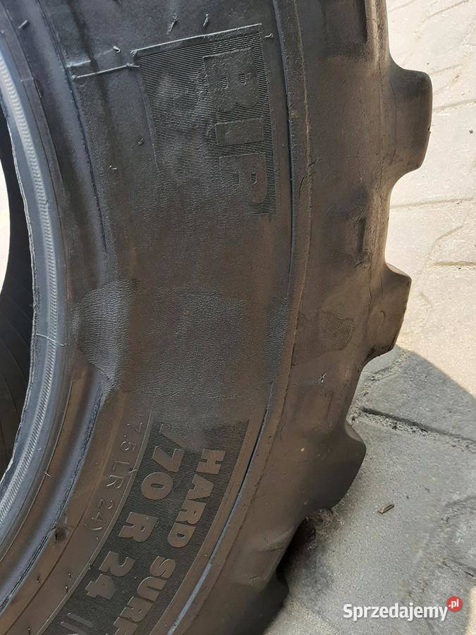 2x Opona używana 46070R24 175R24 MICHELIN 1400 Zaścianki sprzedam