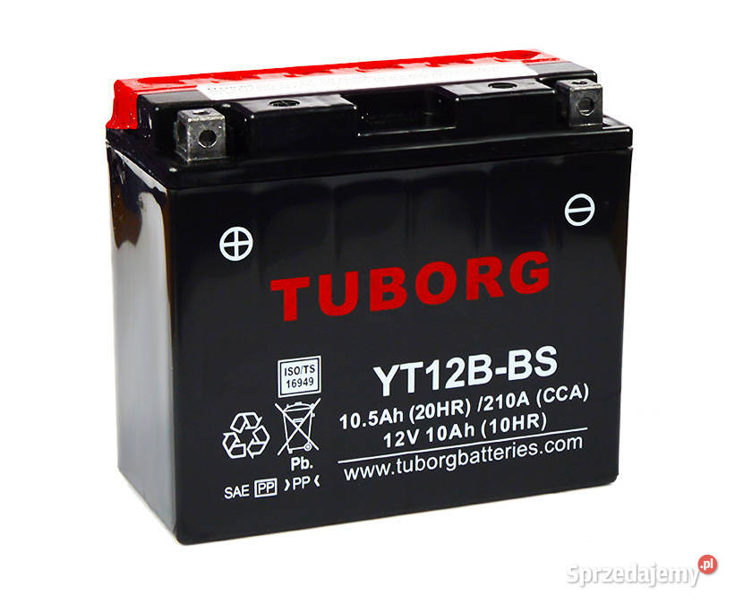 Akumulator Tuborg YT12BBS 12V 105Ah 210A L Luboń