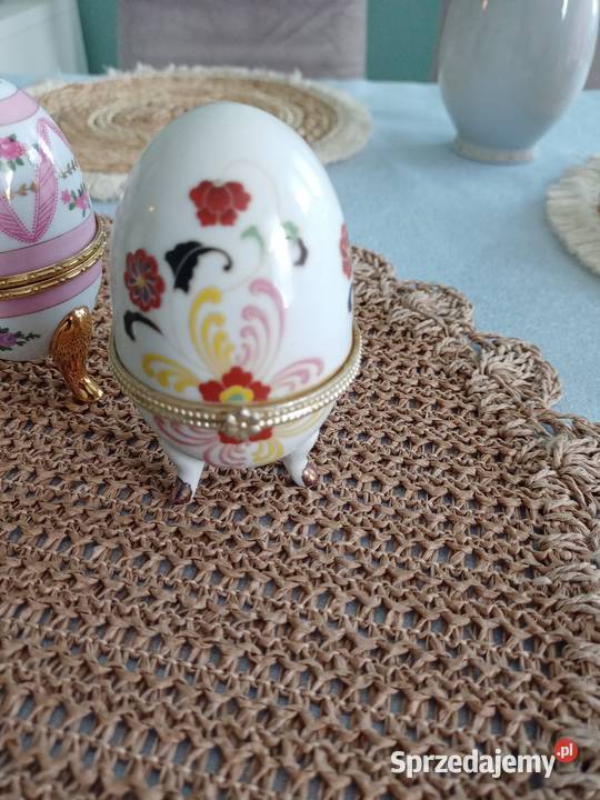 Jajka porcelanowe szkatułki wielkopolskie Poznań sprzedam