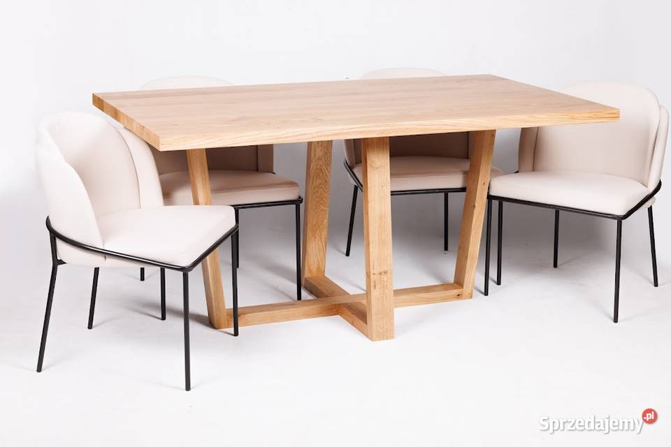 Stół Dębowy TORINO 6 krzeseł POLLY Kraków