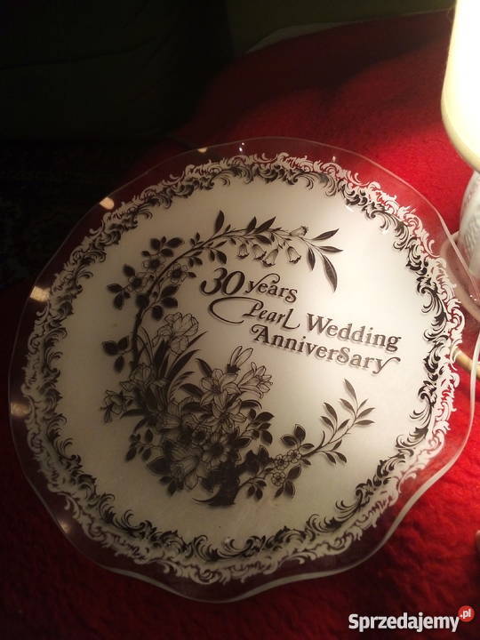 Patera szkło olowiowe 30rocznica ślubu Warszawa