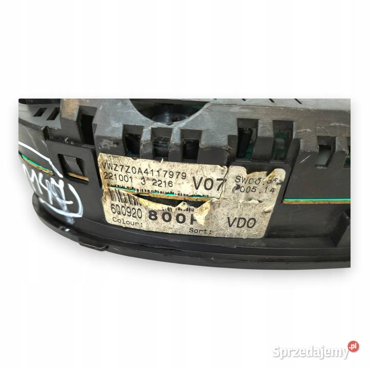 LICZNIK ZEGARY 6Q0920800P VW Polo IV 12 12V 14 osobowe lubelskie