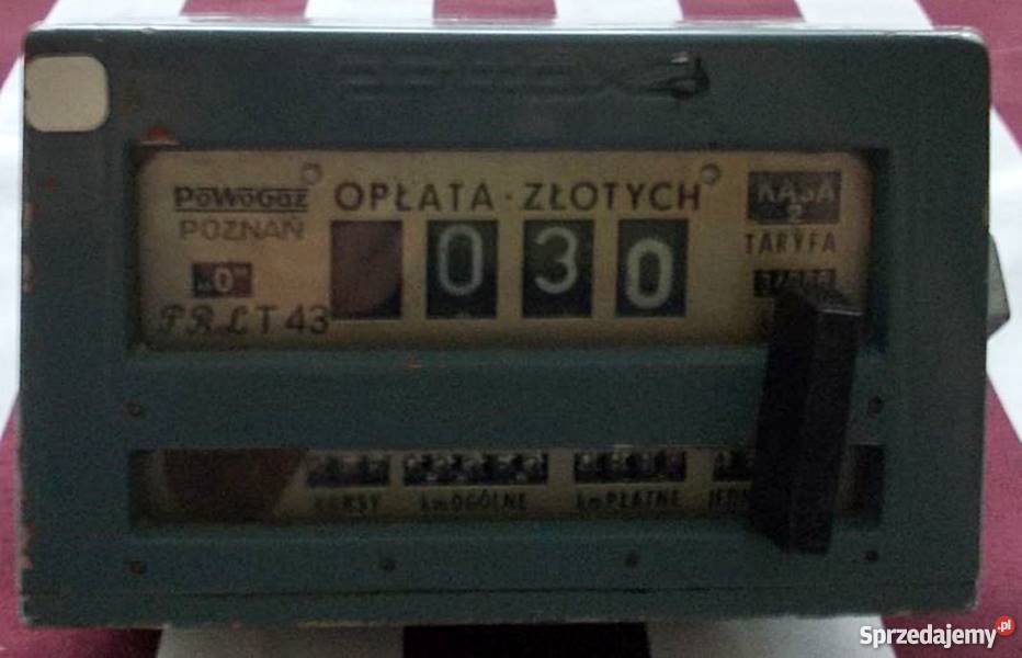 Taksometr TAM Ł1 Pobieda Wołga Warszawa