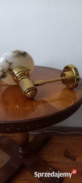 Para mosiężnych kinkietów z kloszami Skierniewice sprzedam