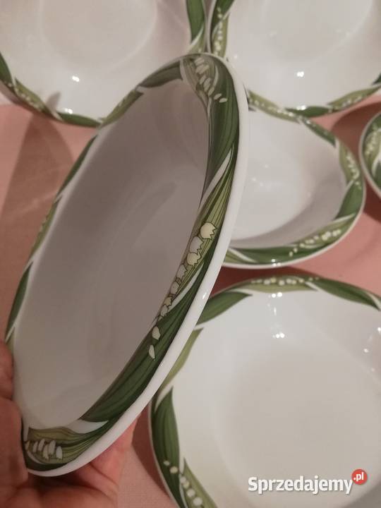 Talerze do zupy w konwalie porcelana Thomas