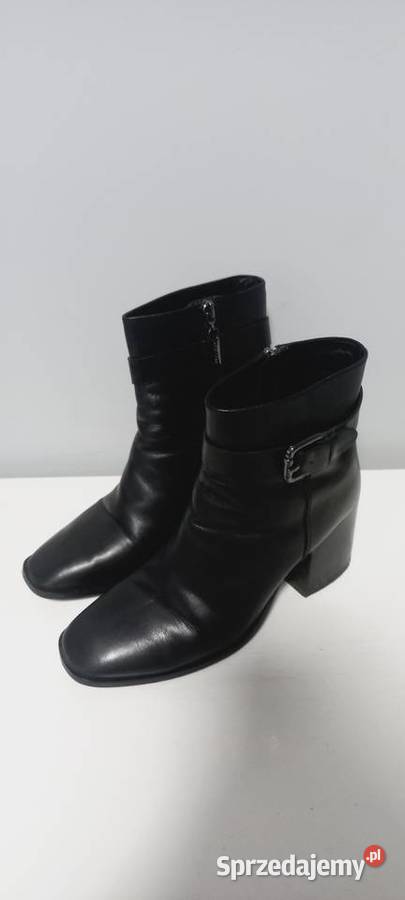 Botki skórzane na słupku jesień wiosna Gino pomorskie Gdańsk