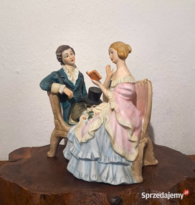 figurka porcelanowa dworskiej pary Warszawa sprzedam