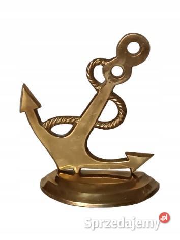 Mosiężna Kotwica Marynarska Ozdoba Kominka Rzeszów