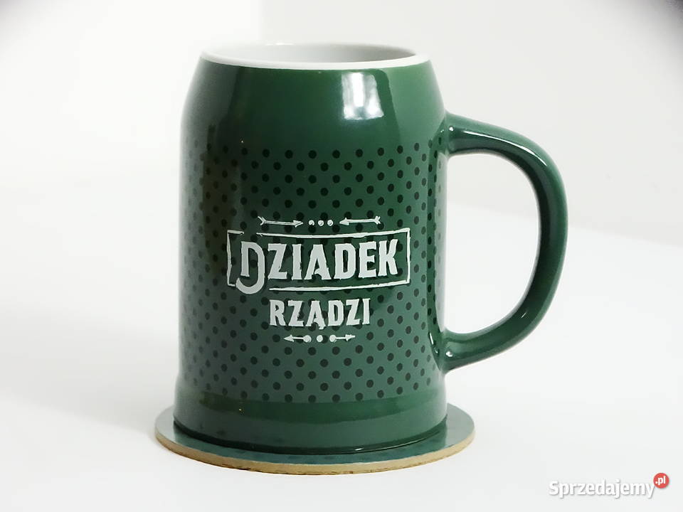 Zestaw prezentowy dziadka kufel podstawka 500 ml Biłgoraj