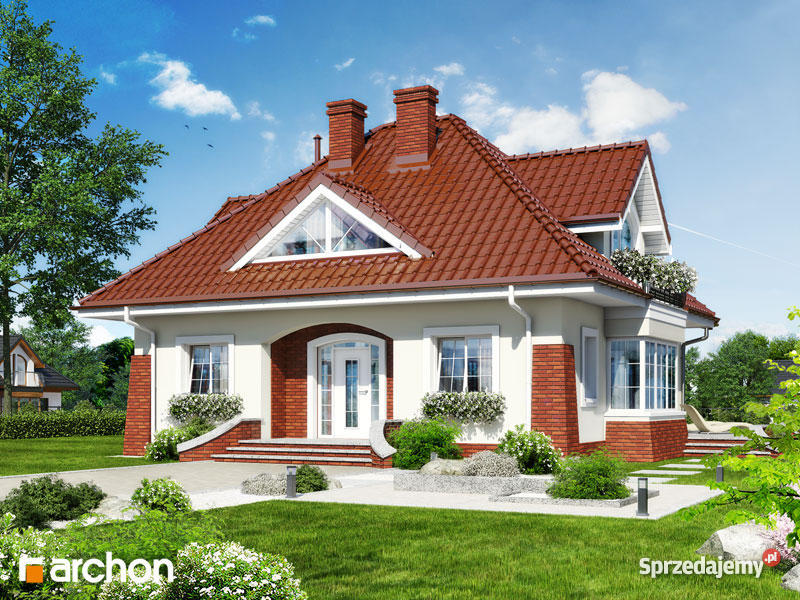 dom z ceramiki Sokolniki pow Tarnobrzeg parterowy Domy Sokolniki