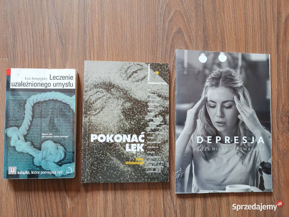 3 x książka lęk depresja uzależnienia Pozostałe śląskie Szczyrk sprzedam