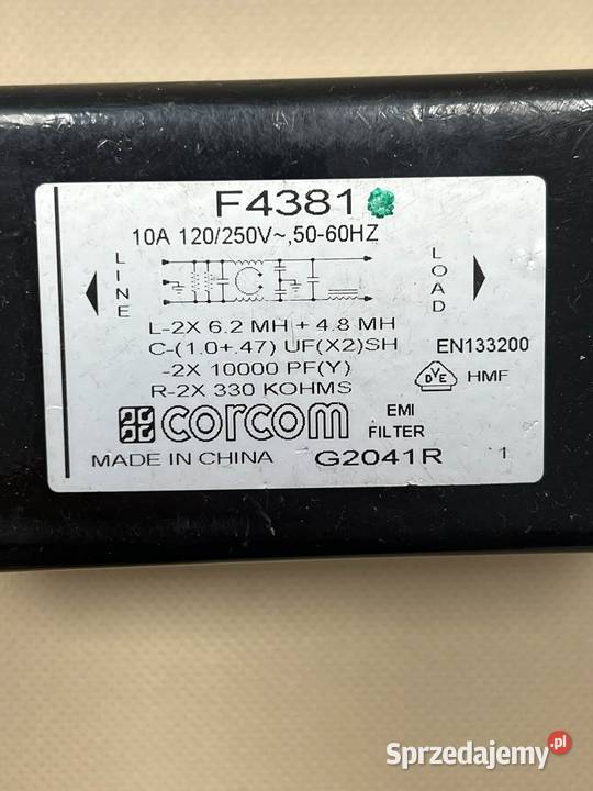 Duży filtr sieciowy EMI 10A F4381 ProForm Pozostałe Gliwice