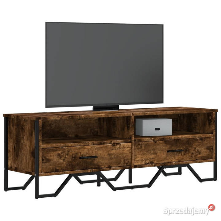 Szafka pod TV przydymiony dąb 122x34x41 WM848581 mazowieckie