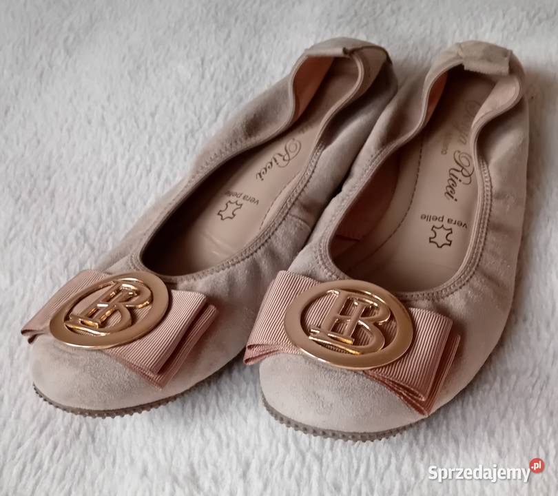 Baleriny zawszowe skóra Oleśnica sprzedam