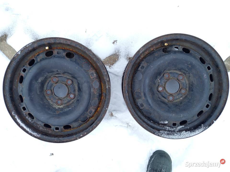 Felgi Stalowe 5x100 2 Skoda Fabia Seat Leon Audi Ostróda sprzedam