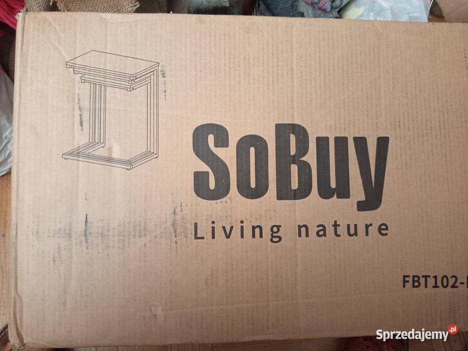 Zestaw 3 stolików SoBuy 61cm Warszawa