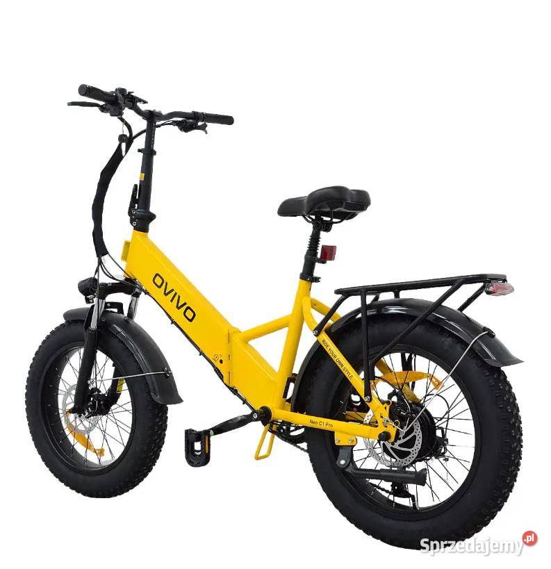 Rower elektryczny OVIVO NEO C1 PRO żółty Bafang Tarnów