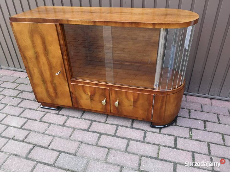 Barek Konsola Art Deco OrzechUnikat Stary Antyk wielkopolskie Swarzędz