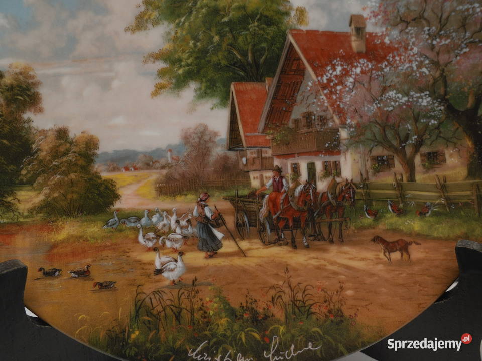 Talerz kolekcjonerski W drodze na targ Seltmann Raszków