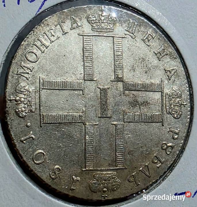 Ruble Pawła I 1798 i 1801 piękne monnicze Sosnowiec