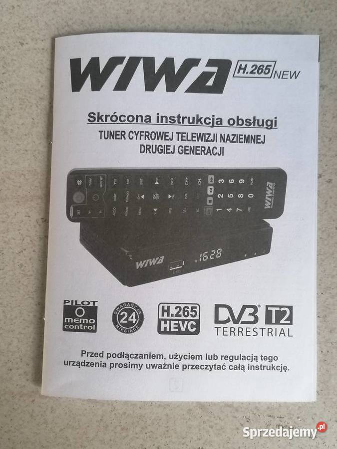 Tuner naziemnej telewizji cyfrowej WIWA H265 Tuchola