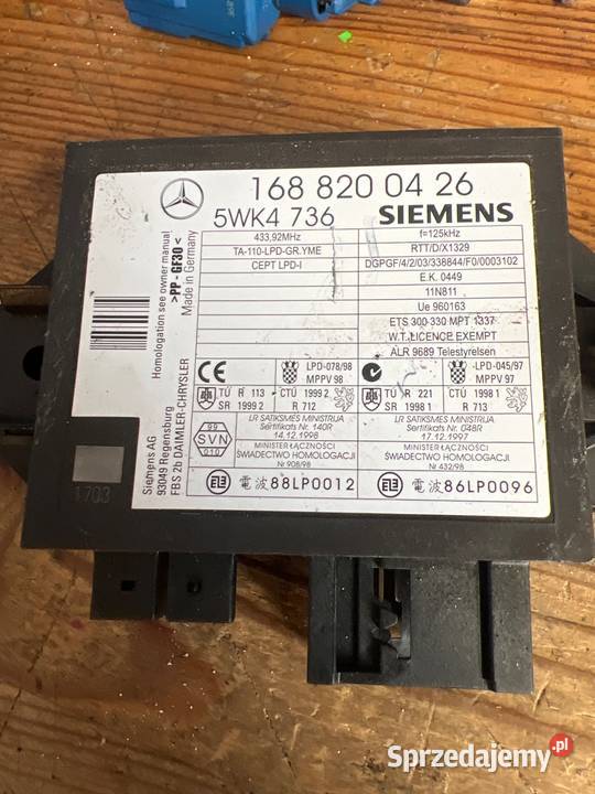 Modul imobilajzera mercedes 1688200426 Margonin