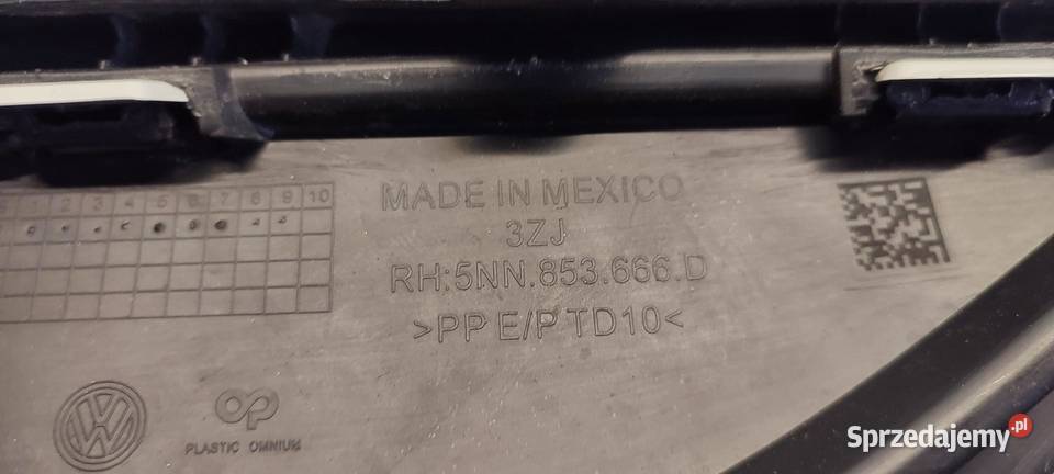 VW TIGUAN ALLSPACE KRATKA ZDERZAKA PRAWY PRZÓD Listwy i nakładki