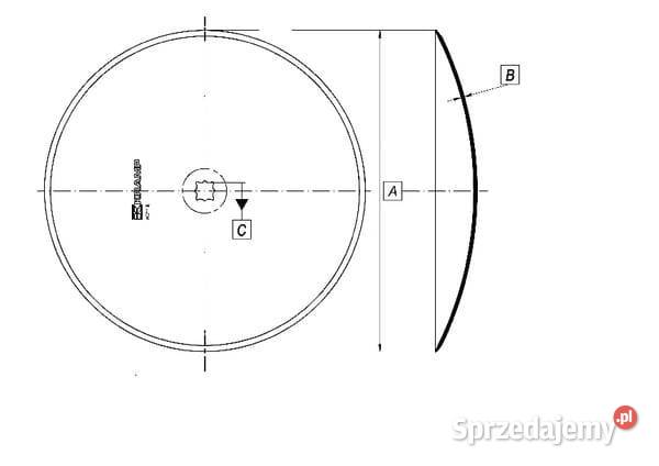Talerz brony gładki 710x8 TR41 HD710841KR Kamionna