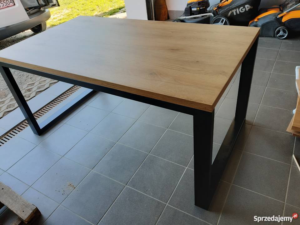 Stol industrialny dab słoneczny nowość Grzybno