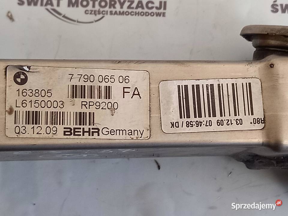 BMW X5 30 D BITURBO M57D30 218 06r chłodniczka