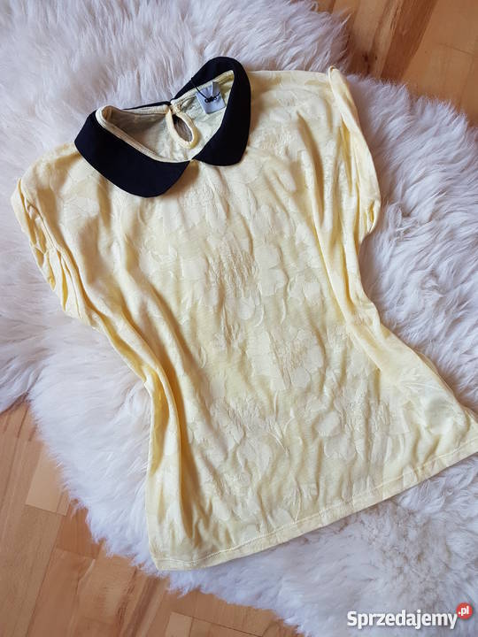 ŻÓŁTA BLUZKA KWIATY KOŁNIERZYK COLLAR ASOS 38 40 podkarpackie Jasło sprzedam