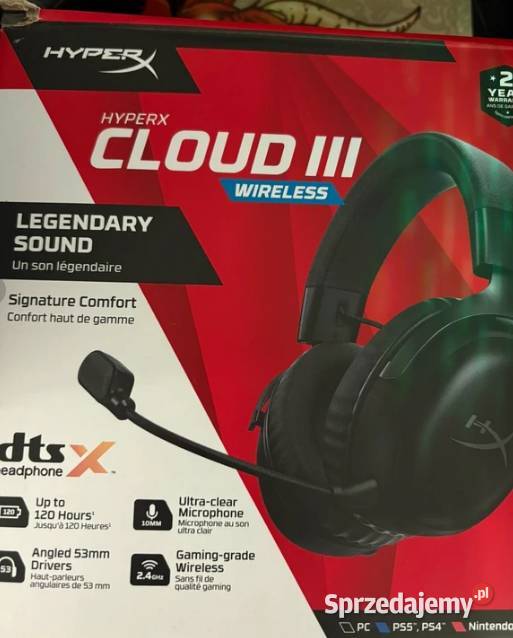 Bezprzewodowe słuchawki gamingowe HyperX Cloud Kraków