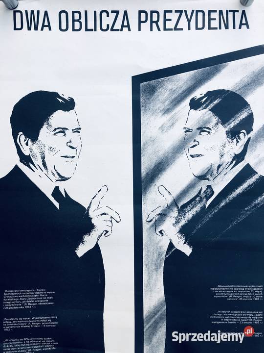 Plakat Dwa oblicza prezydenta Łowicz