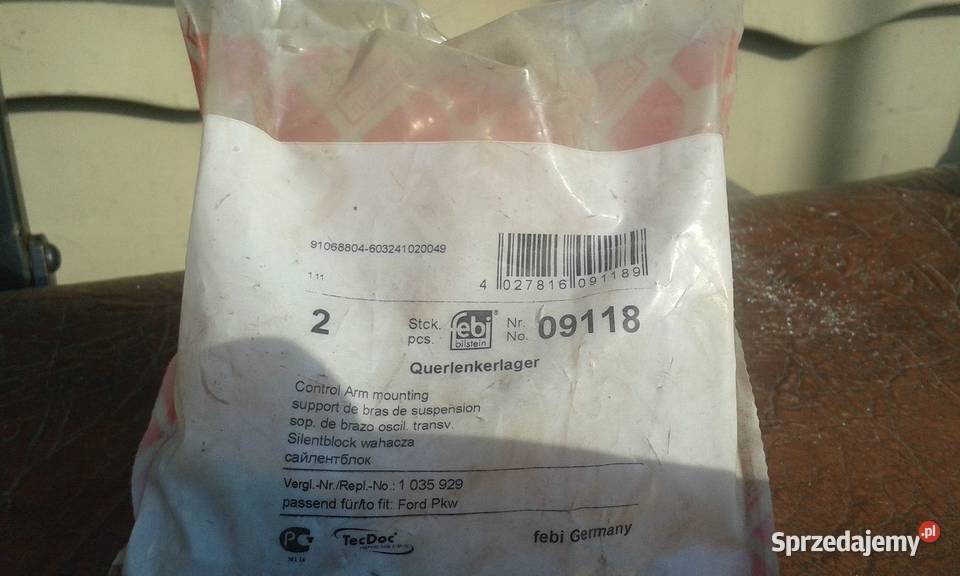 Tuleja wahacza FEBI 09118 Ford escort fiesta Zawieszenie i układ kierowniczy