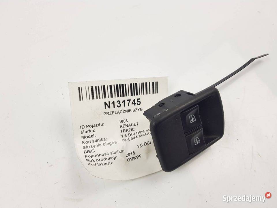 PRZEŁĄCZNIK SZYB 254118722R TRAFIC III Lipno