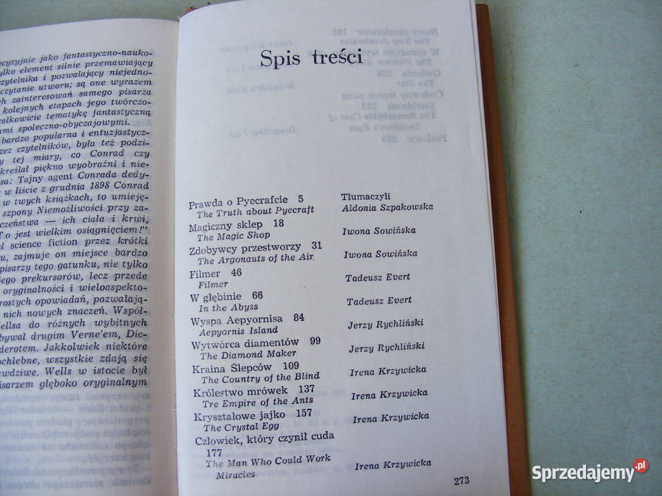 Opowieści fantastyczne tom 1 2 Wells fantasy Oborniki Śląskie