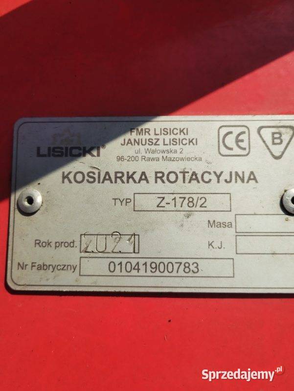 Kosiarka rotacyjna hydrauliczna185 produkcji Mnichów