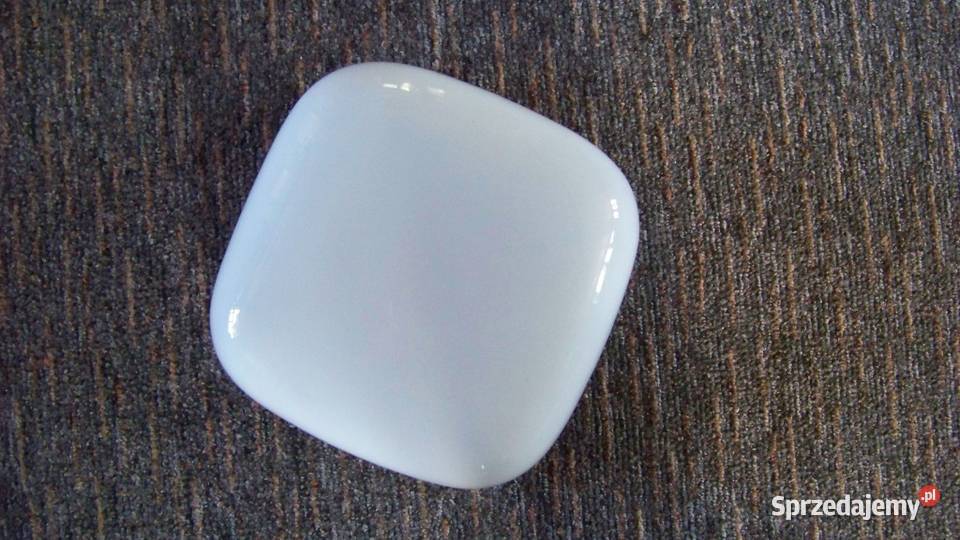 Lampa Plafon Szklany Klosz Kwadrat PRL Zakopane