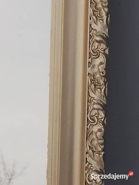 Piękne duże lustro w złotej ramie z okresu PRL Sosnowiec