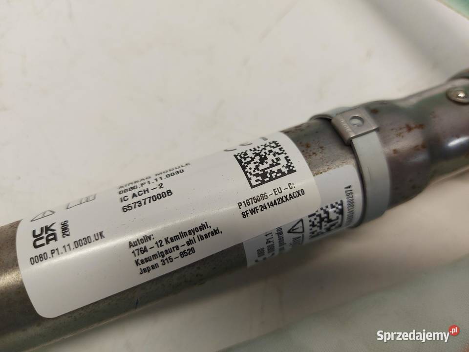 TESLA MODEL Y 2024r KURTYNA AIRBAG PRAWA Poduszki powietrzne sprzedam