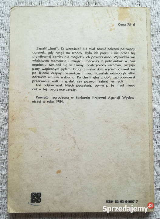 Gwiżdżąc na śmierć Jerzy Wawrzak Białystok sprzedam