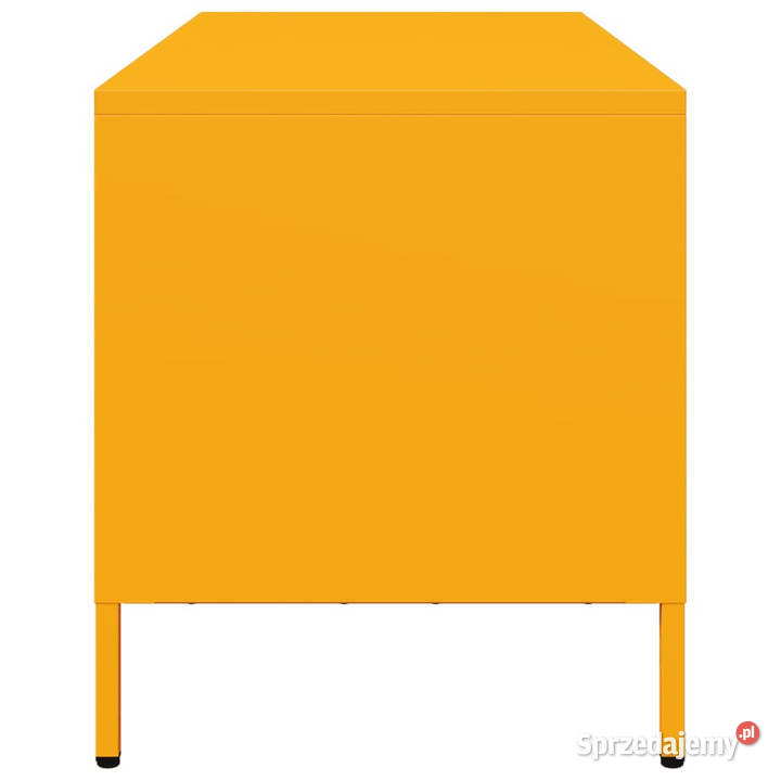 Szafka RTV żółta 1015x39x435 stal walcowana na