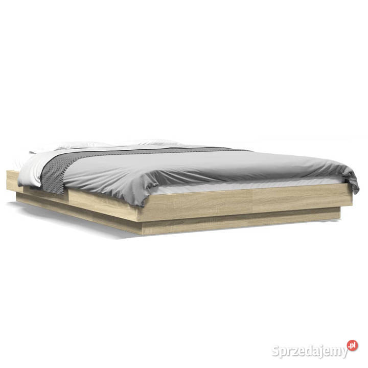 Rama łóżka z LED dąb sonoma 120x200 WM3281107 mazowieckie Warszawa